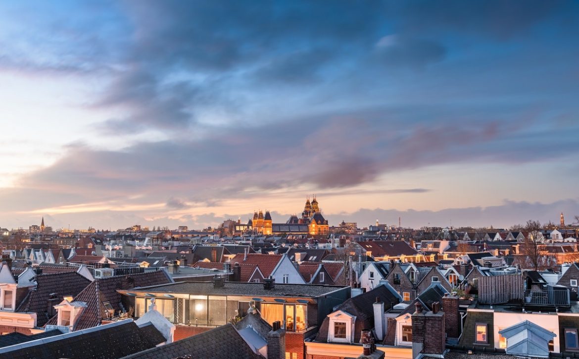 Amsterdam, Netherlands Rooftop View