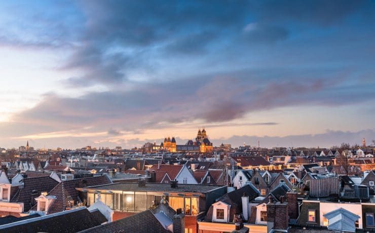 Amsterdam, Netherlands Rooftop View